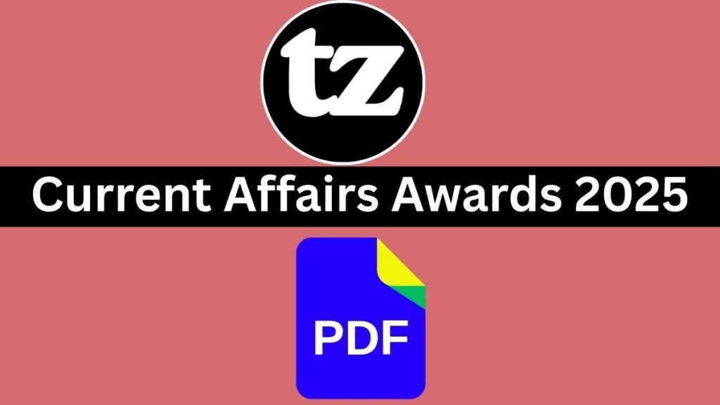 Current Affairs Awards 2025