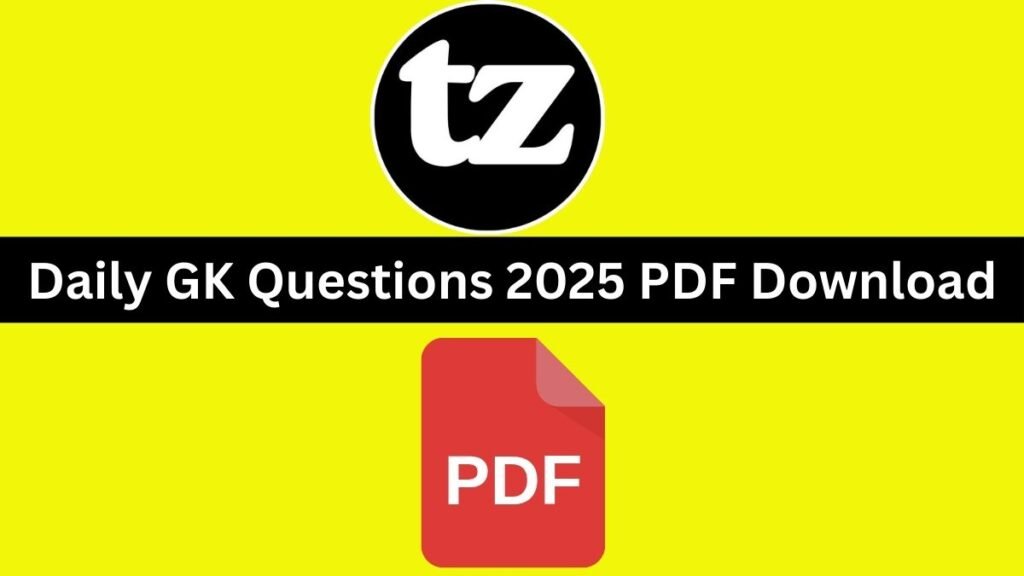 Daily GK Questions 2025-26
