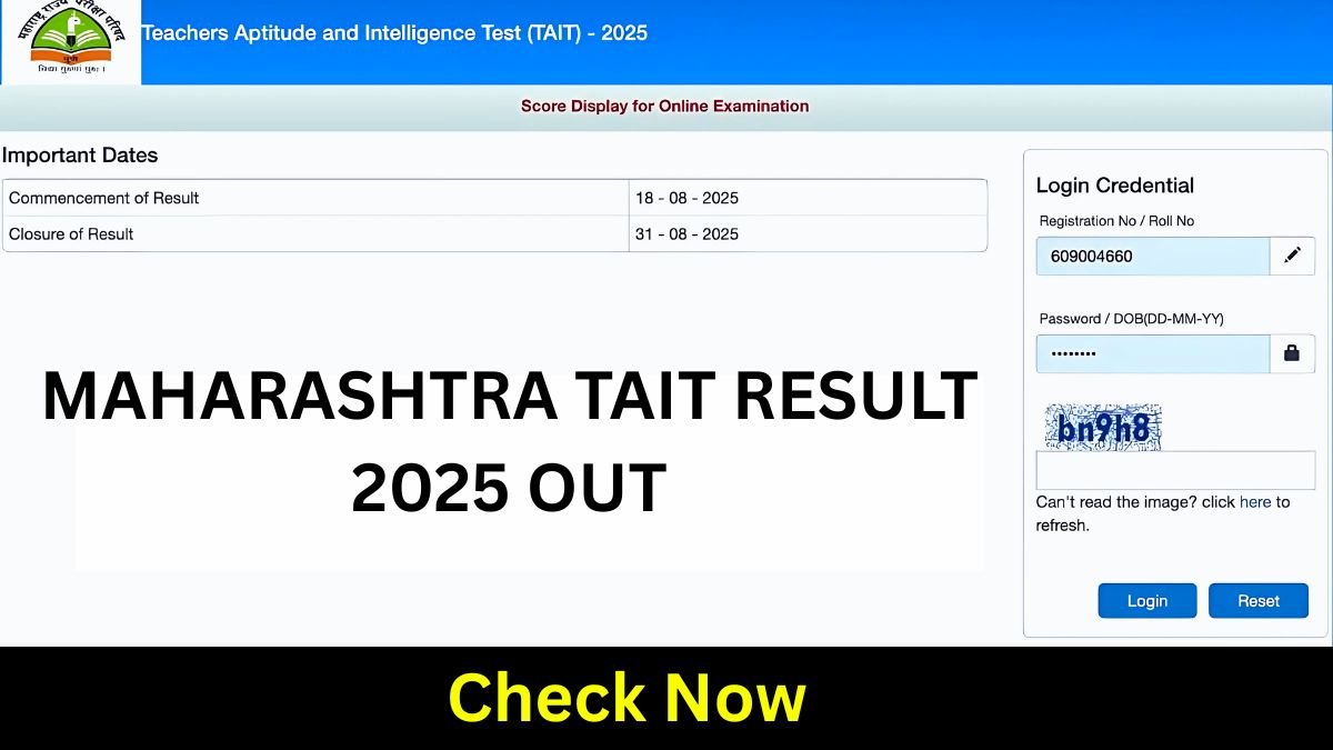 MAHA TAIT Result 2025