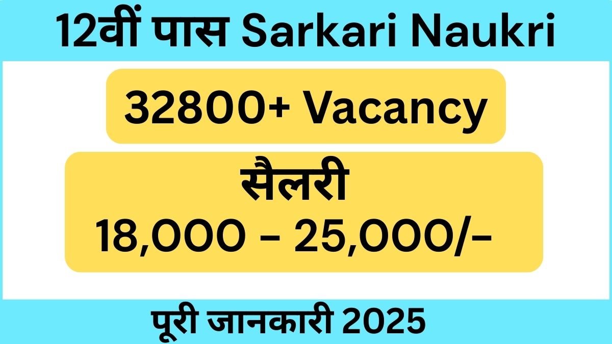 12वीं पास Sarkari Naukri 2025