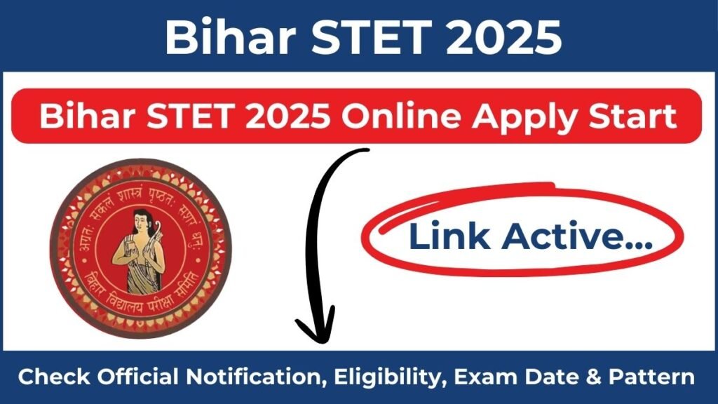 Bihar STET 2025 Online Apply