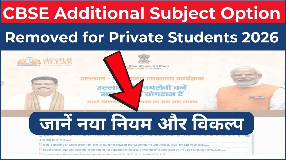 CBSE Additional Subject Option